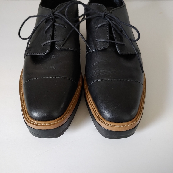 Nine West Vada Platform Oxford Shoes Size 8 Black - Picture 10 of 16